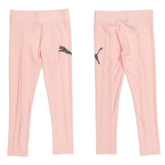 💰3/$25 NWT Puma Big Girls Leggings Pink Logo Active Size XL - Picture 2 of 7